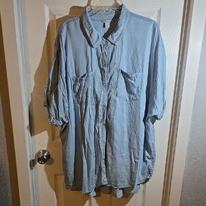 Cato Sky Blue Casual Shirt